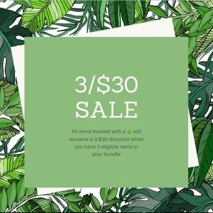 3/$30 Sale 🌿